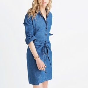 Madewell Denim Tie-Waist Dress
